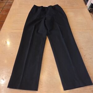 Solos by Koret Vintage Black Elastic Waist Straight Leg Pants Size 14 Regular